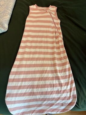 Ecolino/Woolino Pink & White Striped Sleep Sack, Worn Once